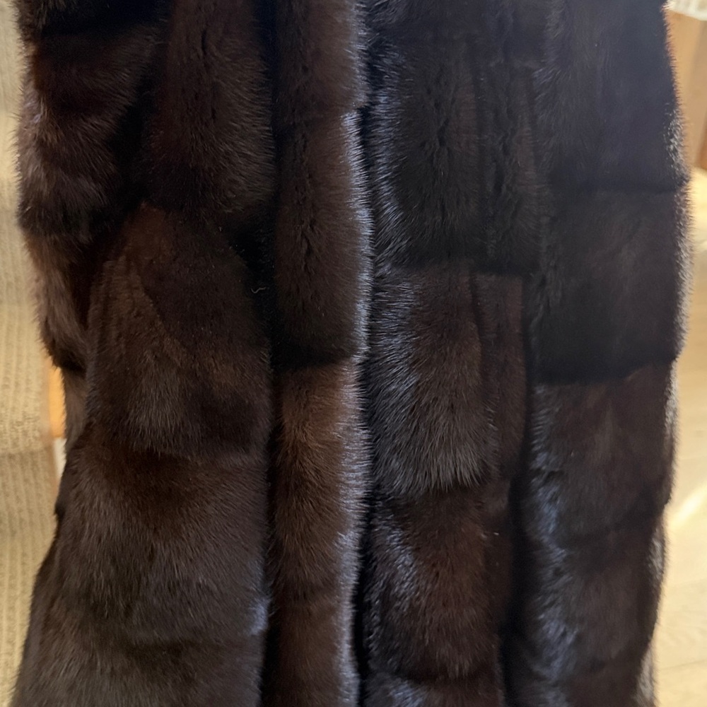 Mahogany mink coat
